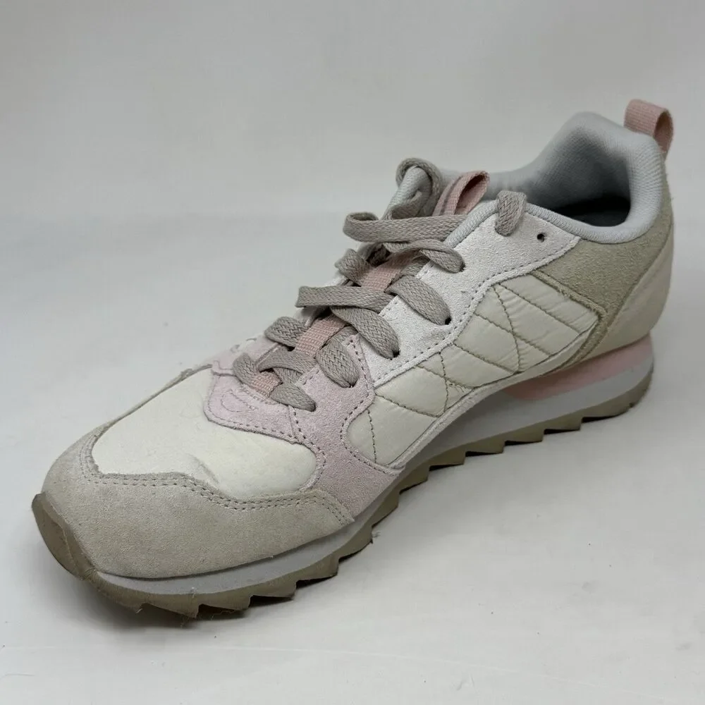 Merrell Alpine Shoes Womens 8.5 Oyster White Rose Pink Lace Up Sneakers